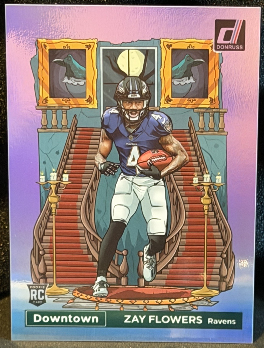 Zay Flowers 2023 Donruss #D-17 Downtown /(SSP) Price Guide