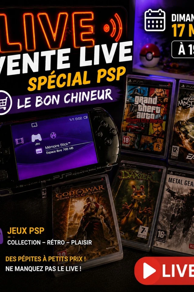 VENTE JEUX PSP