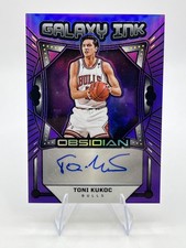 Toni Kukoc Galaxy Ink 26 / 49 - 2024/25 Obsidian Basketball - Chicago Bulls