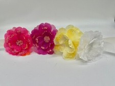 New Bow Arts Little Girl's 3" Sequin Flower Hair Clips Set Of 4