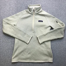 Patagonia Pullover Women's Small Off White BetterSweater Quarter Zip Outdoor