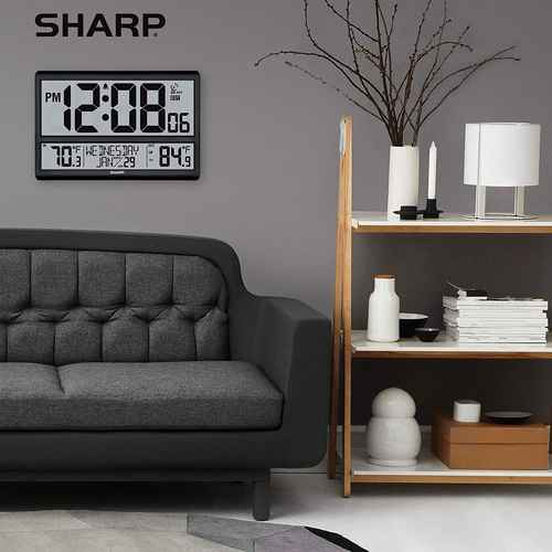 Atomic Clock - Never Needs Setting! –Easy to Read Numbers - Indoor/Outdoor Tempe - Picture 7 of 12