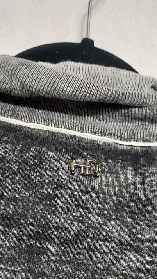 Cárdigan Harley Davidson talla S para mujer Fly Away negro lavado ácido largo SLV SUAVE Y2K Foto 4 de 4