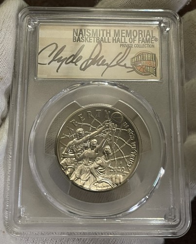 RARE POP-10 IN THE WORLD Clyde Drexler FDOI 2020 D MS70 HOF PCGS 50c - Picture 7 of 7
