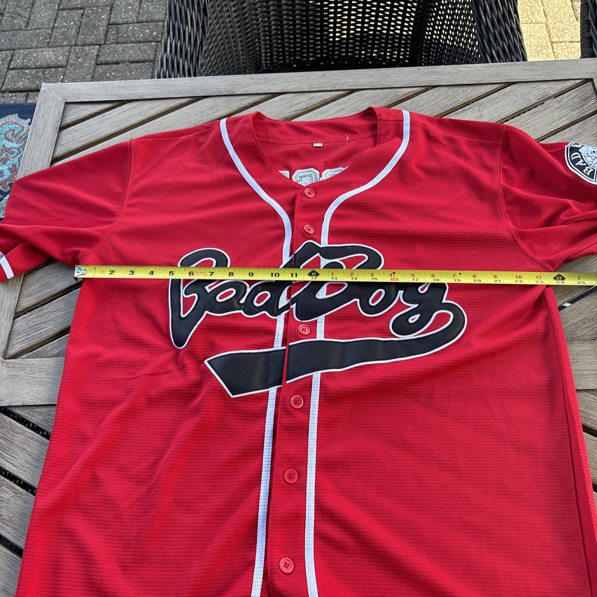 Bad Boy Entertainment Biggie Jersey L 20th Anniversary Red