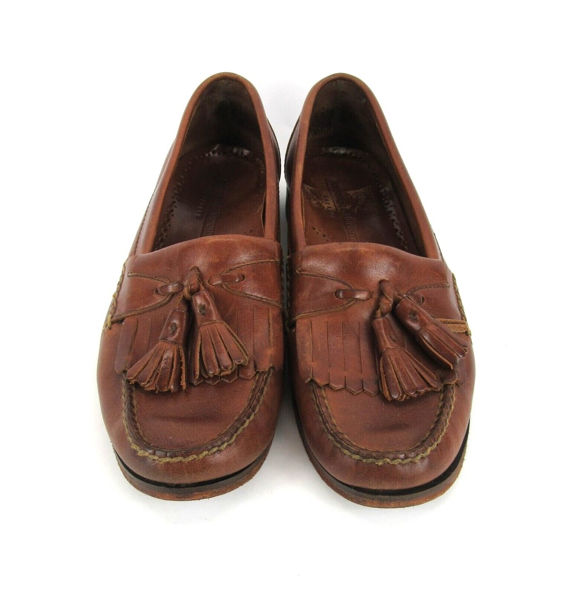 JOHNSTON & MURPHY Size 9D Leather Kiltie Tassel Slip On  display picture 1