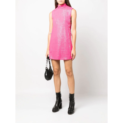 ワンピース ROTATE MINI DRESS WITH BANGS ROTATE BIRGER CHRISTENSEN Chic Mini Dress With Unique Bangs