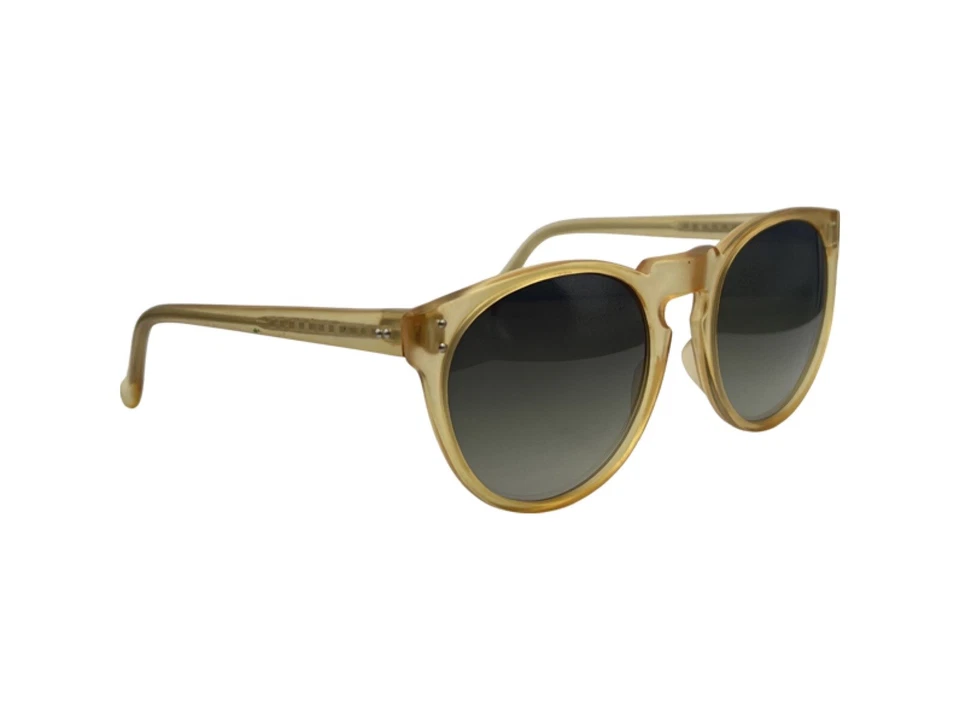 复古蜂蜜黄色圆角边椭圆形太阳镜日本带全新镜片 — 第 2/4 张图片