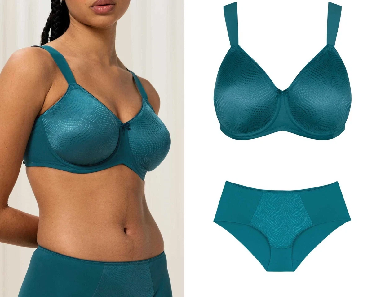 Triumph Essential Minimizer W X Bra or Hipster Brief Blue Coral