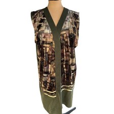 Whimsigoth Vest - Size L/XL - Earthy, Velvet, Long, Practical Magic, Vintage