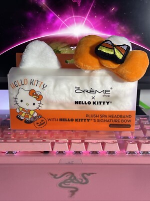 2024 The Creme Shop x Sanrio Hello Kitty Halloween Spa Headband White Candy Corn