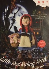 KNITTING PATTERN Alan Dart Little red riding hood toy with basket 33cm tall doll