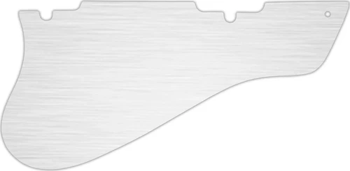 WD Custom Pickguard For Gibson ES-175 D #13 Simulated Brushed Silver/Black PVC