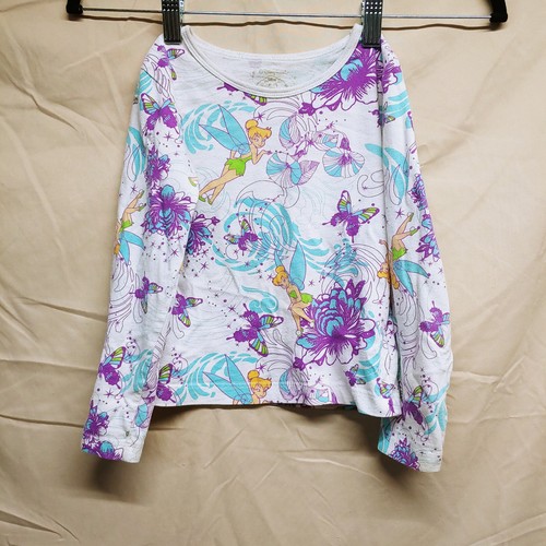 Disney Tinkerbell Fairies Long Sleeved Sleep Shirt Size XS