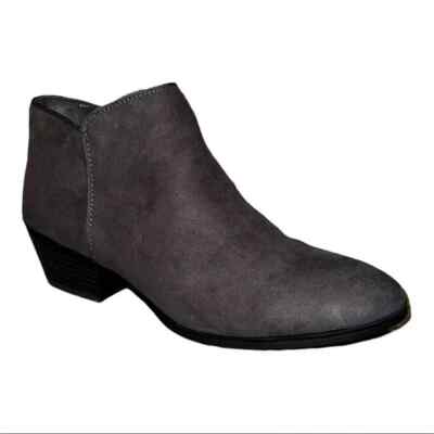 Style Co Women's Wiley Ankle Booties Charcoal Grey Microsuede