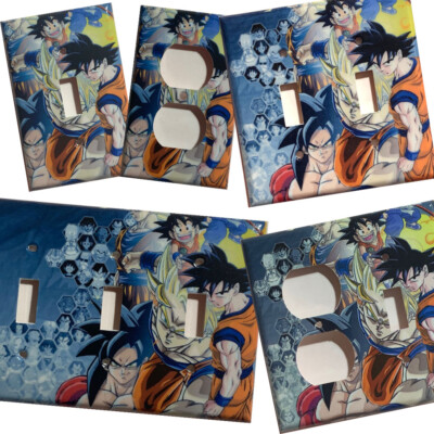 Dragon Ball Z Light Switch Power outlet phone jack Wall Cover Plate Home Decor