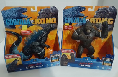 GODZILLA vs KONG SET of 2 - Battle Roar Godzilla & King Kong Monsterverse NEW