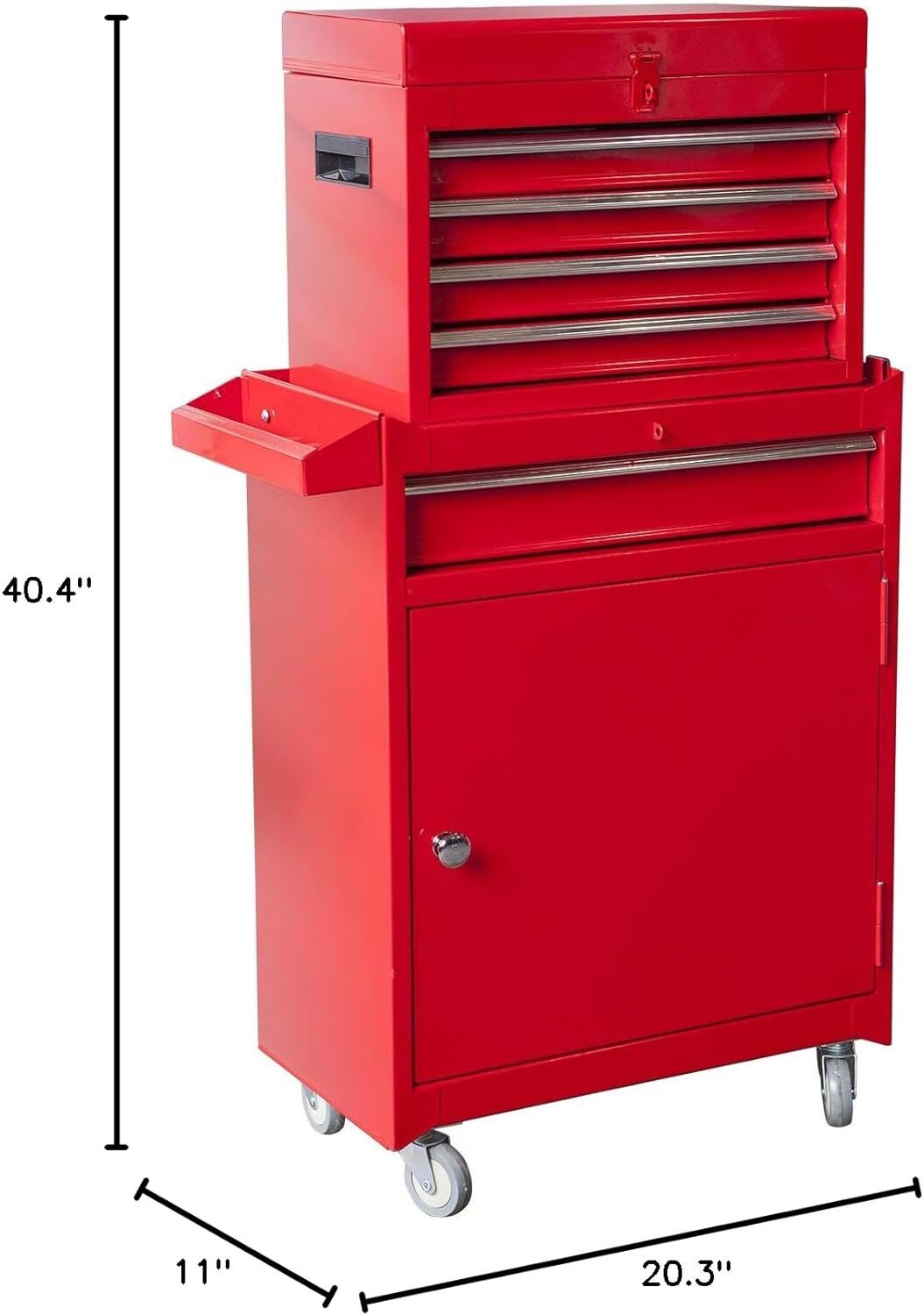 Rolling Garage Organizer Detachable 4 Drawer Tool Chest Garage