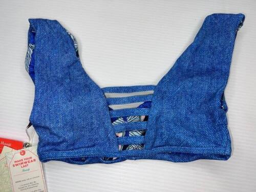 NEW WITH TAGS MAAJI LADIES HERITAGE DEVOTION REVERSIBLE BIKINI TOP - Picture 2 of 11