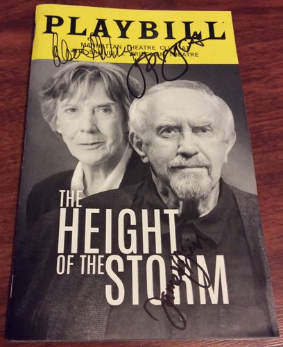 THE HEIGHT OF THE STORM SIGNED PLAYBILL JONATHAN PRYCE EILEEN ATKINS WOW