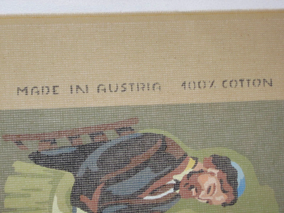 Passover Needlepoint Canvas Judaica Jewish Art Made in Austria Vintage - Image 3 of 4