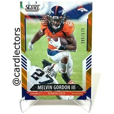 2021 Panini Score Football MEVLIN GORDON III #216 Orange Lava Parallel SP /575