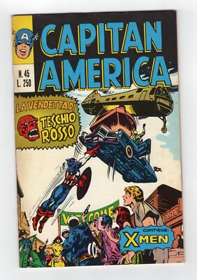 1970 MARVEL CAPTAIN AMERICA #129 & X-MEN #44 1ST APP OF RED RAVEN RARE KEY ITALY
