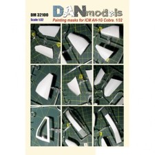 DAN Models 32100 Scale 1:32 Painting Mask For Model AH-1G Cobra, ICM Kit