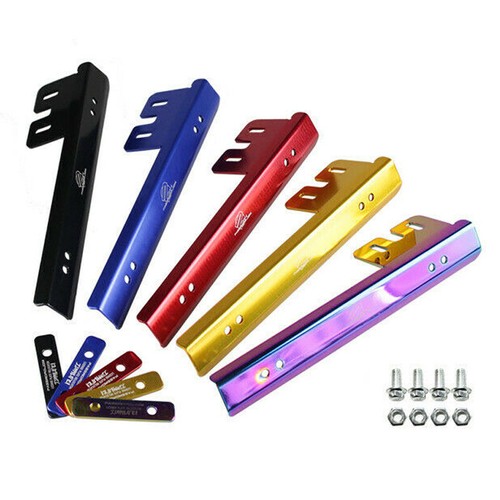 Universal JDM Aluminum Front License Plate Frame Relocate Mounting Bracket Bar - Picture 2 of 13