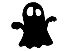 Ghost Spooky Window Holiday Sticker Halloween Car Water Proof Bottle Vinyl Decal