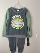 the force is strong with this one star wars baby yoda 2 piece sweatsuit