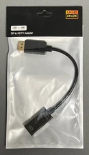 DisplayPort To HDTV Adapter • DP To HDMI • UHD 4Kx2K Black (New in Bag)