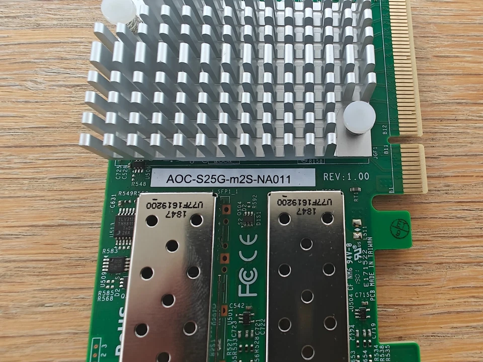 Supermicro Mellanox ConnectX-4 AOC-S25G-m2S Dual 10 / 25GbE 25Gbps SFP28 Nic - Image 2 of 4