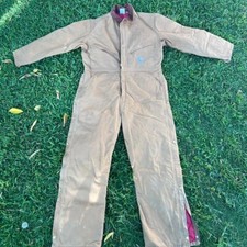 Carhartt mens Loose Fit Washed Duck Insulated Coverall Color: Carhartt Brown Siz