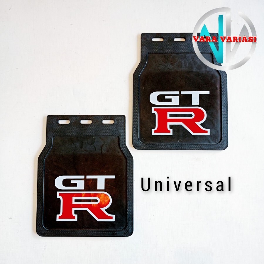 GTR Mud flap mudguard split screen for NISSAN Car or Vespa (2Pcs) 27cm x  23cm