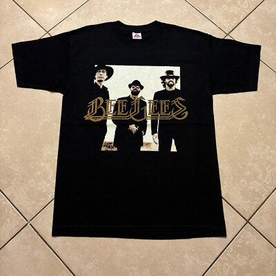 NWOT Vintage 1997 Bee Gees One Night Only Las Vegas Concert Promo T-Shirt L VTG