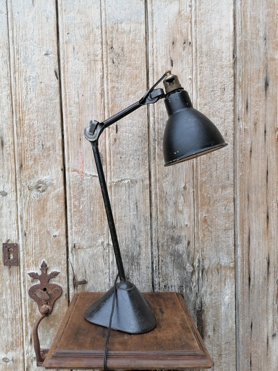 フランス工業系 lampe Gras Torix jielde bienaise Jieldé Desk Lamp 2 Arm 1950s, French Factory Style