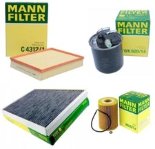 Mann Oil Air Carbon Cabin Fuel Filter 5 Pin Kit for Benz Sprinter 2500 3500