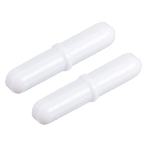 Magnetic Stir Bar Rod 35mm(1.38")x7mm with Ring Shape PTFE Coating White 2Pcs