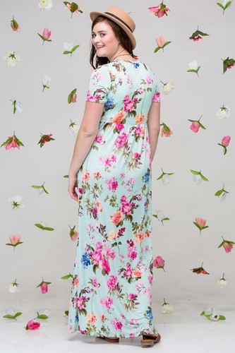 Maxi vestido con bolsillos con estampado floral Making Memories como nuevo - Imagen 9 de 9