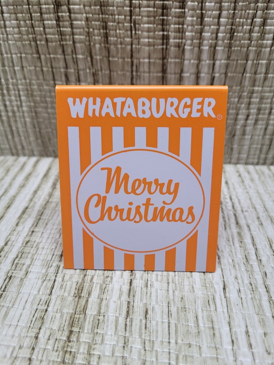 Whataburger Merry Christmas Table Tent GIFT FOR WHATABURGER FAN