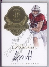 austin hooper rookie rc draft auto autograph stanford cardinal college #/25 2017