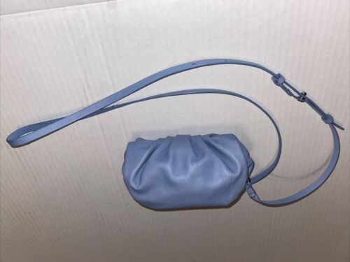 Zara Mini Leder Knödel Umhängetasche, 5”x4” x 24” Riemen Neu ohne Etikett - Bild 3 von 7