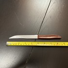 Vintage Quikut QUIKKLE Stainless Steel Steak Knives Brown Swirl Handle — photo 5