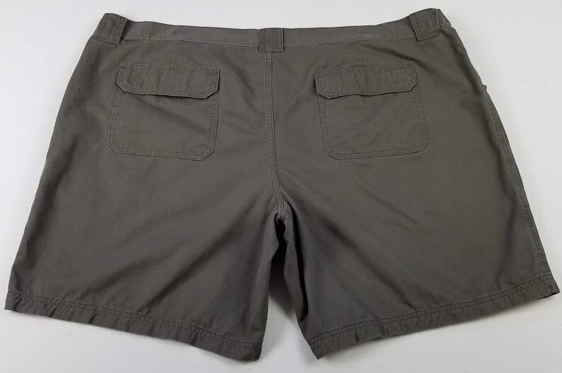 Мужские шорты-карго Croft & Barrow 52 зеленые с карманами на молнии сбоку эластичные на талии - Изображение 3 из 4
