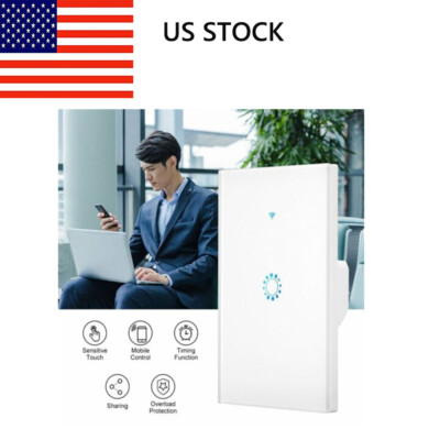 WiFi Intelligent Wall Switch Touch Remote Control Panel For Alexa Google