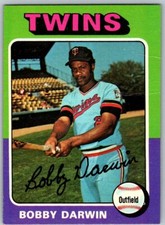 1975 Topps #346 Bobby Darwin (small wrinkle)