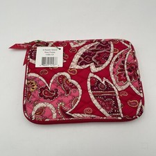 Vera Bradley E-Reader Sleeve 100  Cotton Multi-Color Rosy Posies Pattern