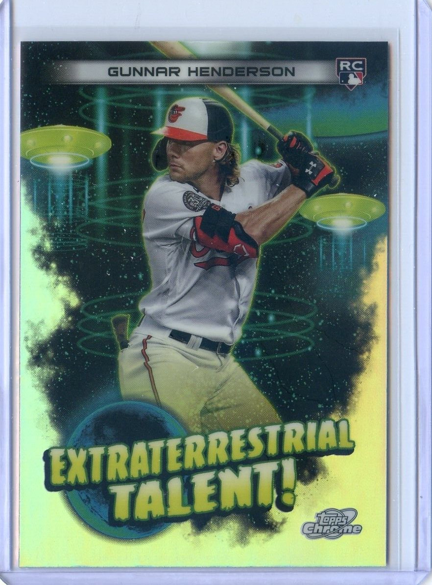2023 Topps Chrome Cosmic GUNNAR HENDERSON RC EXTRATERRESTRIAL TALENT! #ET-6