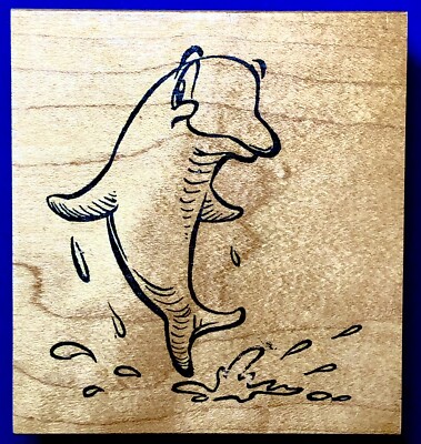 DOLPHIN JUMPING Hooked On Stamps pod bottle nose porpoise flipper sea oean reef